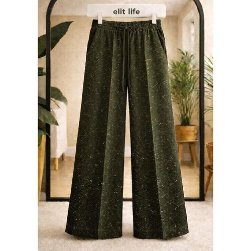 Elit Lıfe 164 Bayan Simli Kumaş Bol Paça Eşofman Alt S-2XL