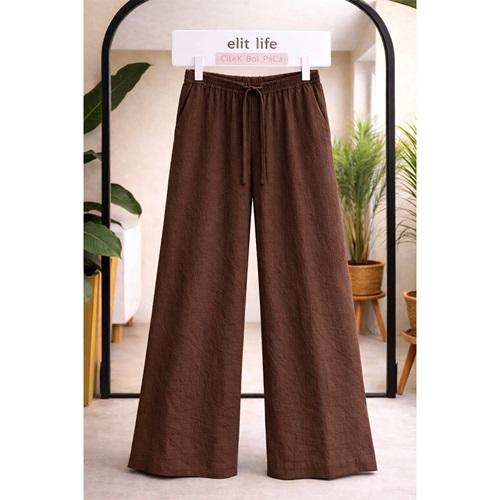 Elit Lıfe 96 Bayan Battal Marjinal Kot Geniş Paçalı Eşofman Alt 3XL-7XL