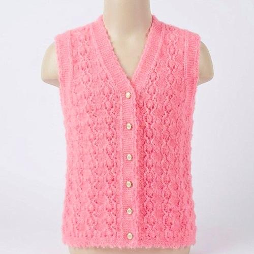 Elif Trend Kız Çocuk Triko Tüylü Orta Boy Yelek 3-4 Yaş