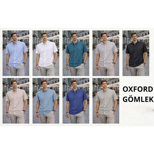 Emfu 235 Erkek Oxfort Düz Yakalı Gömlek S-2XL