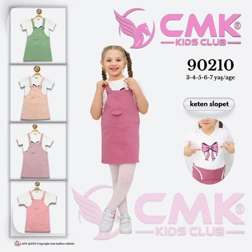 CMK KIDS 90210 Kız Çocuk Fiyonk Baskılı Slopet Takım 3-7 Yaş