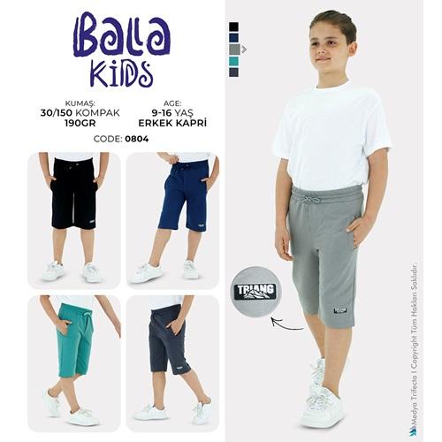 Bala Kids 0804 Erkek Çocuk Kompak Penye Trıng Flatolu Kaprı 9-12 Yaş