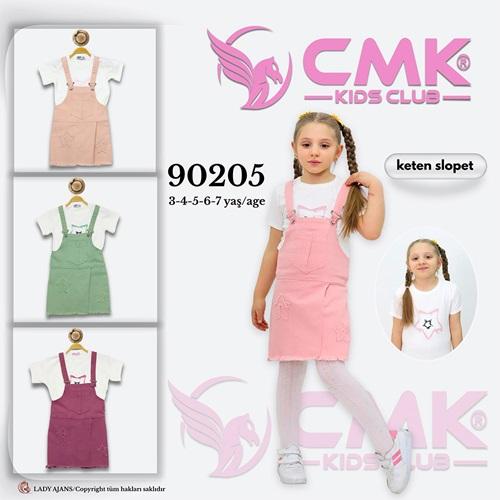 CMK KIDS 90205 Kız Çocuk Yıldız Baskılı Slopet Takım 3-7 Yaş