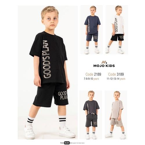 Mojor Kids 2189 Erkek Çocuk Penye Good Plan Baskısı 2 Li Takım 7-10 Yaş