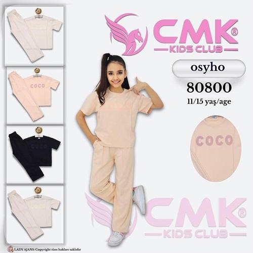CMK KIDS 80800 Kız Çocuk Oysho Coco Nakışlı Takım 11-15 Yaş