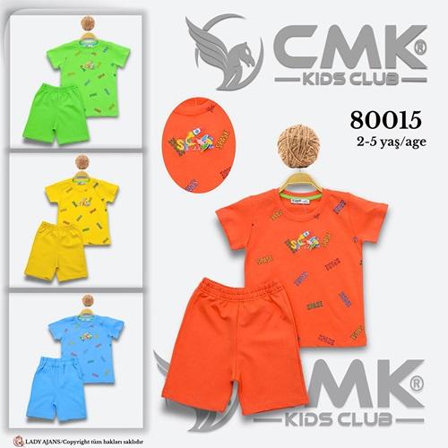 CMK KIDS 80015 Erkek Çocuk Penye Spase Enjeksiyon Şortlu Takım 2-5 Yaş