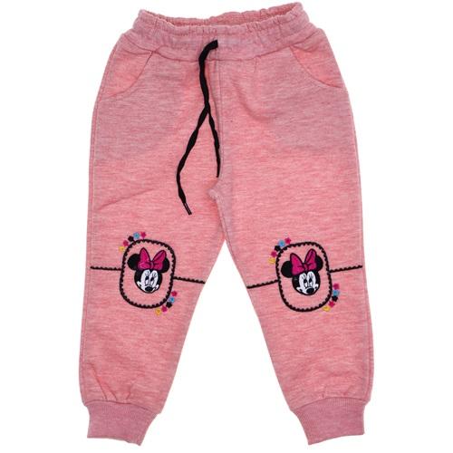 3201 Kız Mickey Nakışlı Üç İp Cepli Tek Alt 15-18-21 Ay