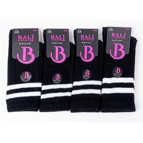 Bali 700 Bayan Cotton Likralı Dikişsiz Çemberli Kolej Tenis Çorap