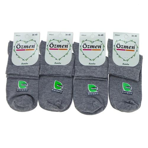 Özmen 3539 Bayan Bambu Dikişsiz Kısa Konç Çorap