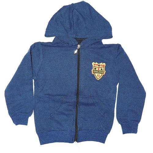 Damlanur Şardonlu Fermuarlı Kapşonlu Sweat 9-10-11-12 Yaş