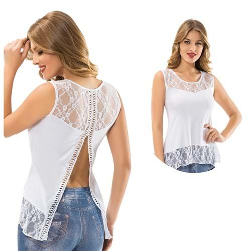 Kota 6209 Dantel Sırt Dekolteli Modelli Atlet