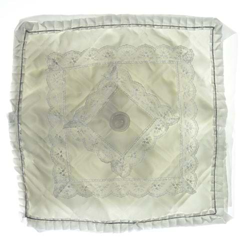 Havinland İncili Güpürlü Makina Örtüsü