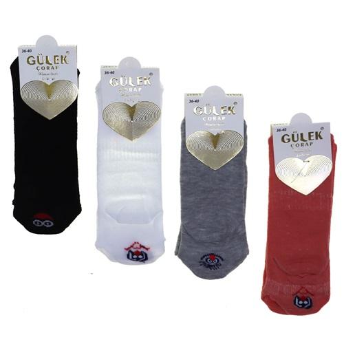 Gülek Bayan Penye Emojili Patik Çorap