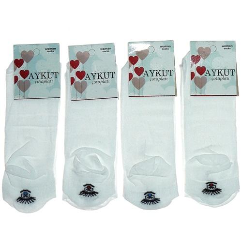 Aykut Bayan Penye Emojili Patik Çorap