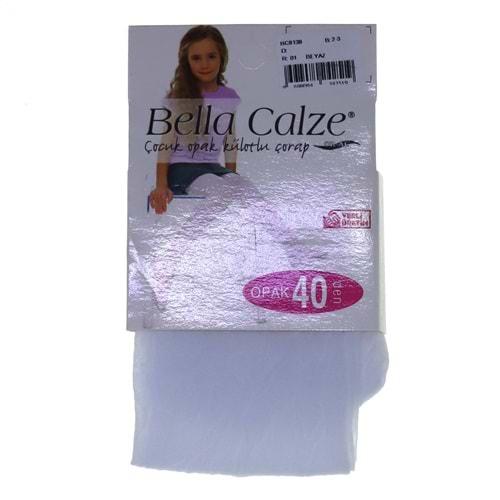 Bella Calze 8138 Kız Çocuk Opak 40 Den Düz Külotlu Çorap