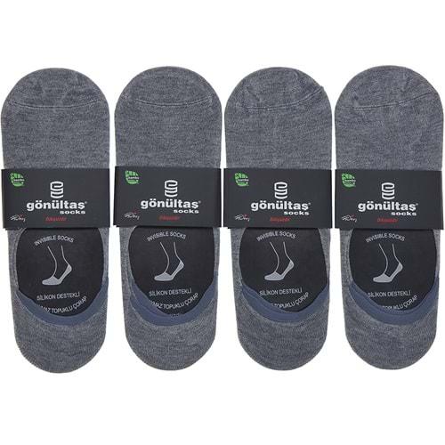 Gönültaş 6106 Erkek Bambu Dikişsiz Silikon Kaymaz Babet Çorap