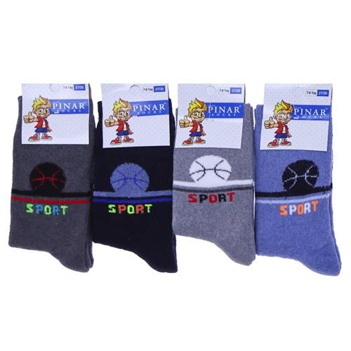 Pınar Erkek Çocuk Likralı Havlu Soket Çorap