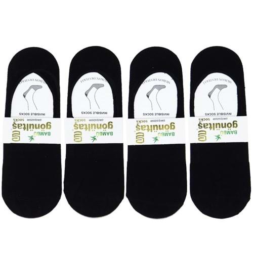 Gönültaş 7103 Bayan Bambu Silikonlu Dikişsiz Likralı Babet Çorap