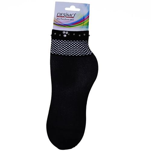 Desimo Bayan Yarım File Taşlı Soket Çorap