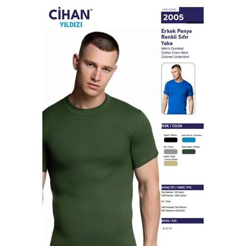 Cihan Yıldız 2005 Erkek Renkli Sıfır Yaka Atlet