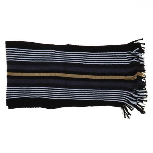 Çerçi Çizgili Saçaklı Kaşkol