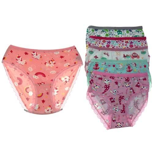 Tutku 0840 Kız Çocuk Elastan Empirme Külot