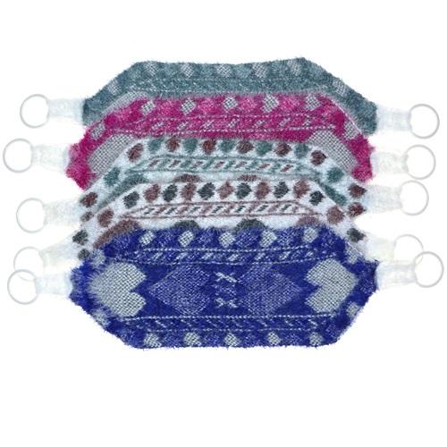 Faden Desenli Tutmaçlı Örgü Banyo Lifi - Karışık Renk