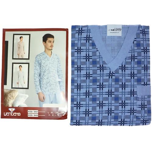Yen Teks 205 Erkek Kışlık V Yaka Pijama Takımı