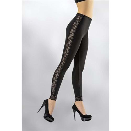 Kota 4057 Bayan Yanı Dantelli Uzun Tayt