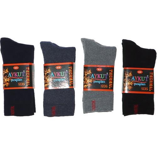 Aykut Çocuk Likralı Termal Soket Çorap
