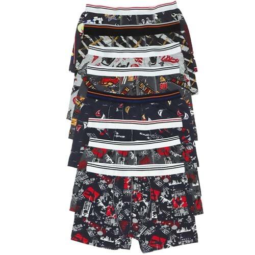 Dondeza 505 Erkek Çocuk Desenli Boxer