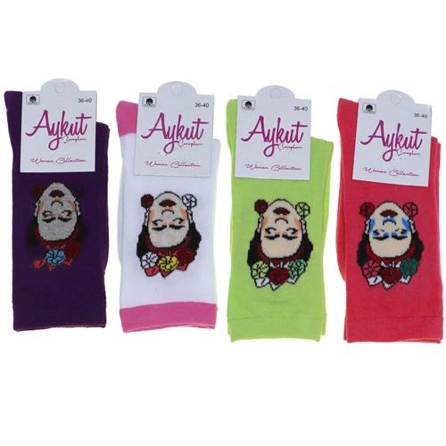 Aykut Bayan Likralı Hepy Penye Soket Çorap