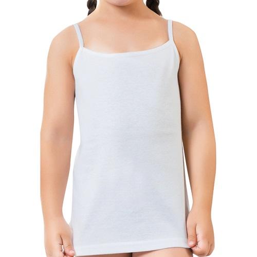 Mevsim 37307 Kız Biyeli İp Askılı Atlet - Beyaz - 5