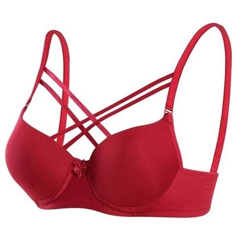 Ebru 1110 Bayan Silikonlu Desteksiz Mikro Tulumlu Çapraz Sütyen