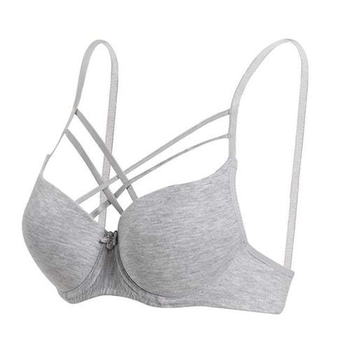 Ebru 1160 Bayan Silikonlu Destekli Mikro Tulumlu Çapraz Sütyen