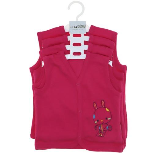 609 İnterlok Nakışlı Bebe Yelek 6-18 Ay