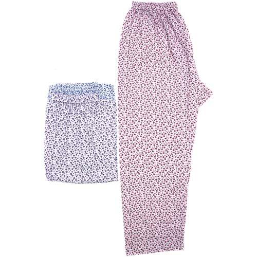Buhara 2003-01 Bayan Düz Uzun Pijama Yazlık Tek Alt 3XL