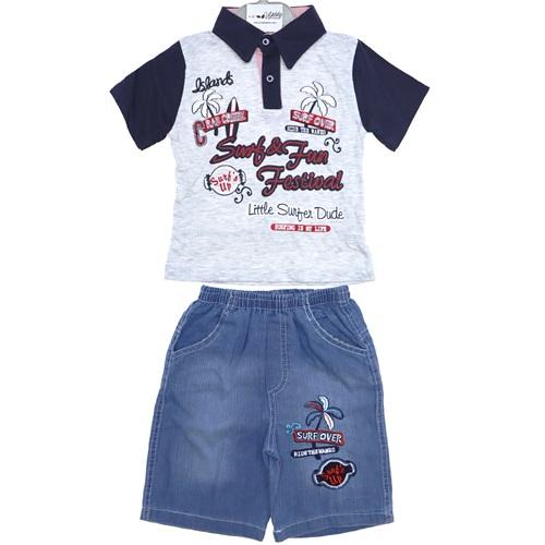 167 Gömlek Yaka Kot Kaprili Çocuk Takım 1-2-3 Yaş