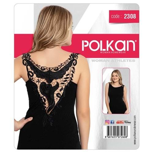 Polkan 2308 Bayan Sırtı Güpürlü Atlet