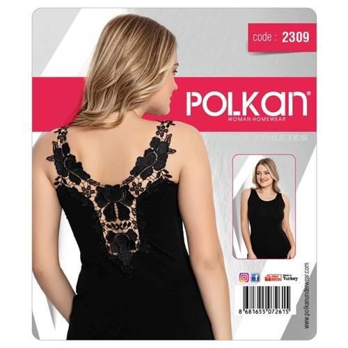 Polkan 2309 Bayan Sırtı Güpürlü Atlet