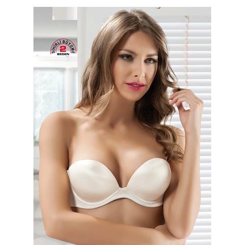 Le Jardin 7036 Bayan Straplez Silikonlu Sihirli Sütyen