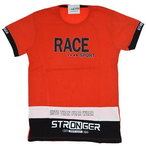 4245 Club Race Baskılı Likralı Penye Çocuk Thırst Tşört 8-12 Yaş