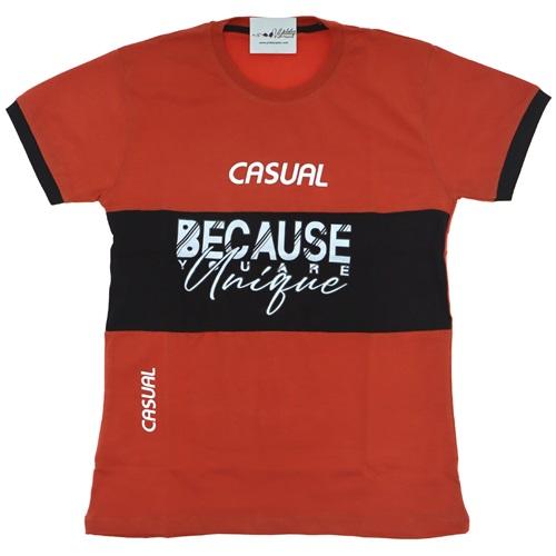 4266 Club Casual Baskılı Likralı Penye Çocuk Thırst Tşört 8-12 Yaş