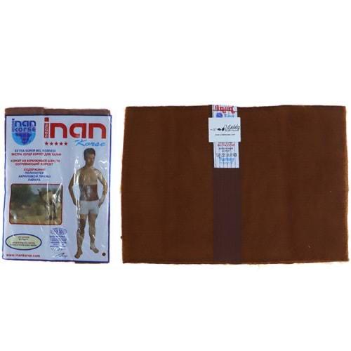 İnan 34 Geçmeli İnce Giymeli Örme Deve Tüyü Bel Korsesi