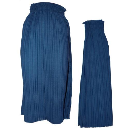 Kız Çocuk Krep Piliseli Likralı Lastikli Etek 13-16 Yaş