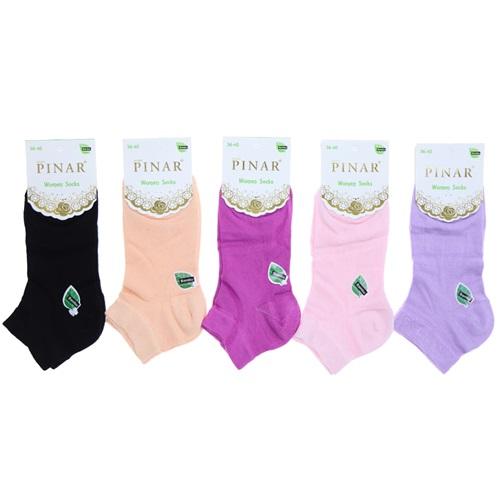 Pınar Bayan Bambu Likralı Patik Çorap