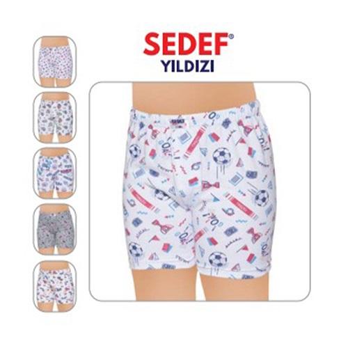 Sedef Yıldız 1037 Çocuk Baskılı Boxer Şort