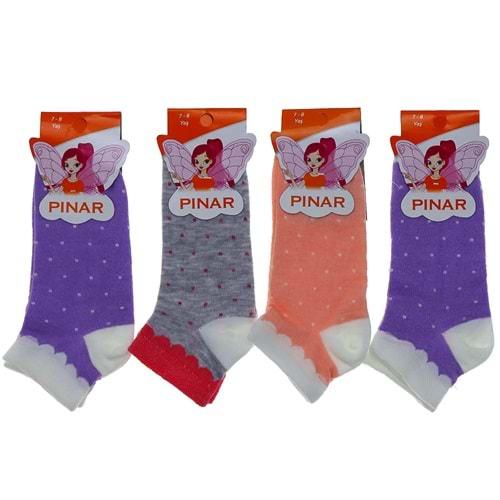 Pınar 0050 Kız Çocuk Penye Desenli Likralı Patik Çorap