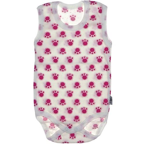 Pati Desenli Penye Askılı Çocuk Çıtçıtlı Badi 3-6-9 Ay