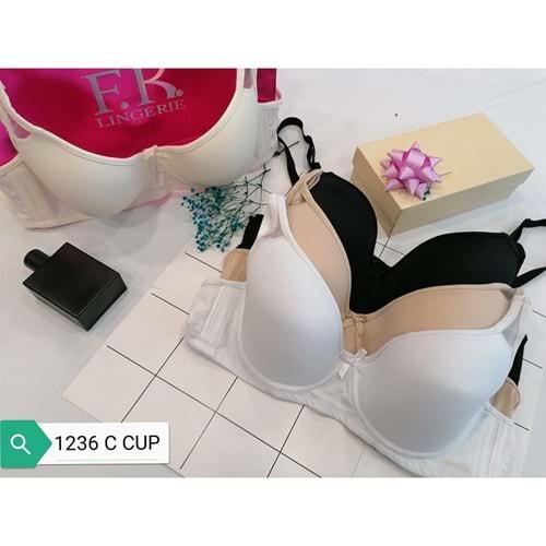 F.K 1236 Bayan C Kalıp Süngerli İçi Boş Sütyen 85-100